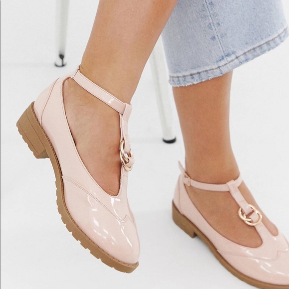 Pale pink loafers Clearance